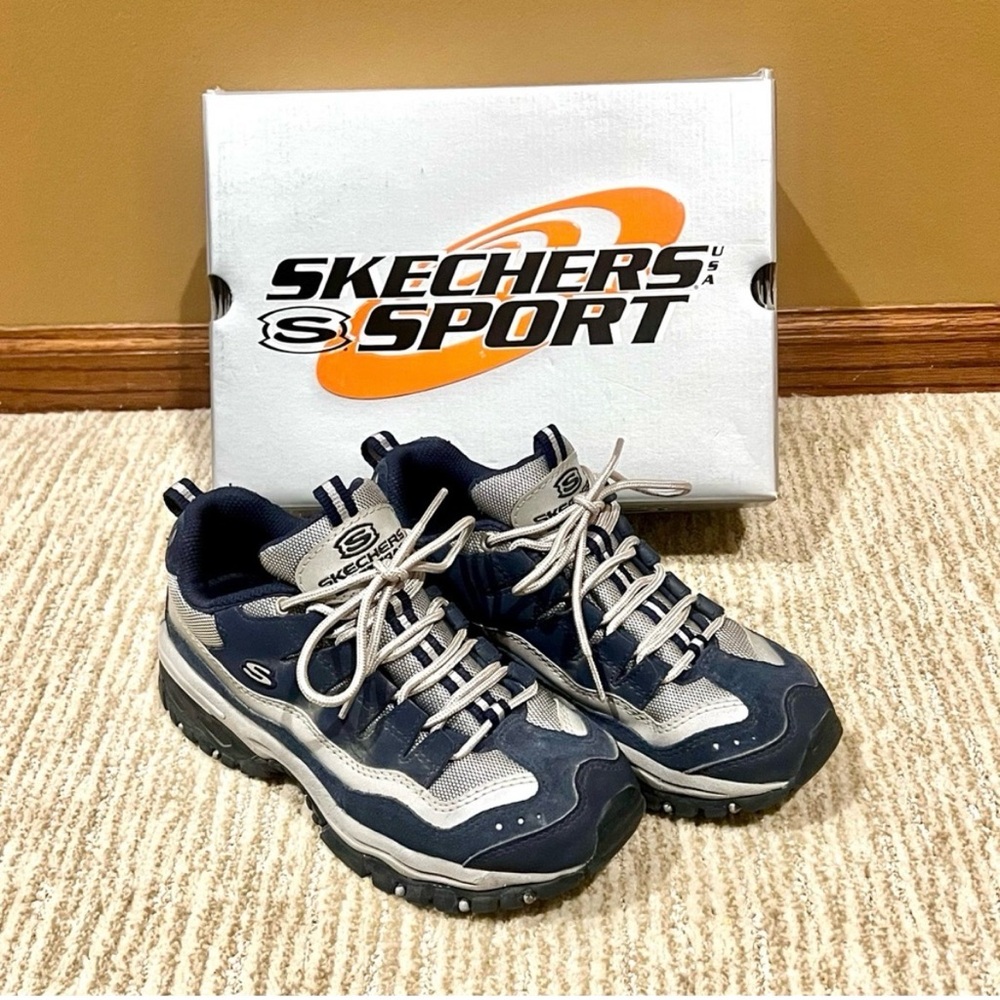 Skechers Sport Blue and Gray Athletic Shoes